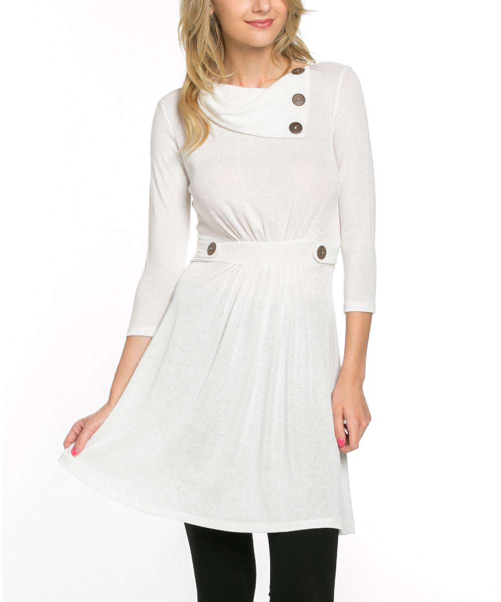 Ivory Bandanna Neck Tunic