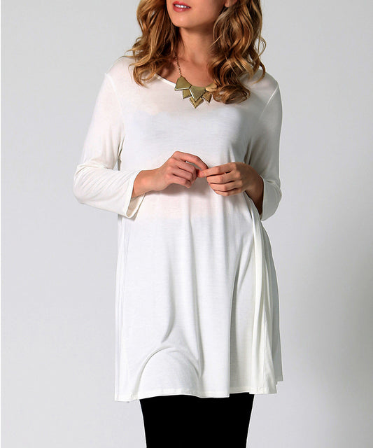 Cream Swing Tunic